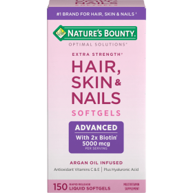 Nature's Bounty Optimal Solutions Advanced Hair;  Skin and Nail Softgels;  150 Count