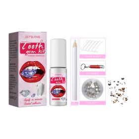 Jaysuing Tooth Gem Kit, Accessories Easy To Remove And Install Crystal Dental Drill Tooth Embellish Glitter Stick (Option: 1pc)